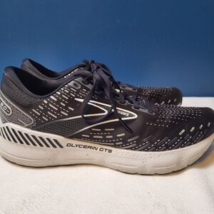 Brooks Glycerin GTS‎ 20 Women's Size 9 Black White Running Shoes